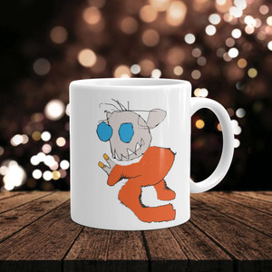 WEIRDO POWER, White Cheramic Mug Real Life | Skully & friends WEIRDO POWER, White Cheramic Mug Real Life | Skully & friends