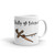 CRAZY BIRD, White Cheramic Mug Right | Skully & friends CRAZY BIRD, White Cheramic Mug Right | Skully & friends