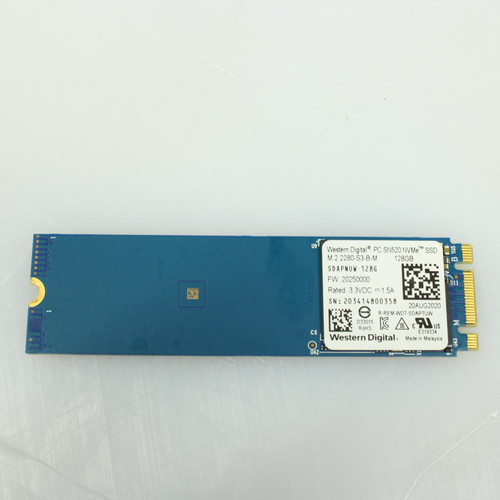 WESTERN DIGITAL SDAPNUW-128G 128GB NVME M.2 SSD Solid State Drive A