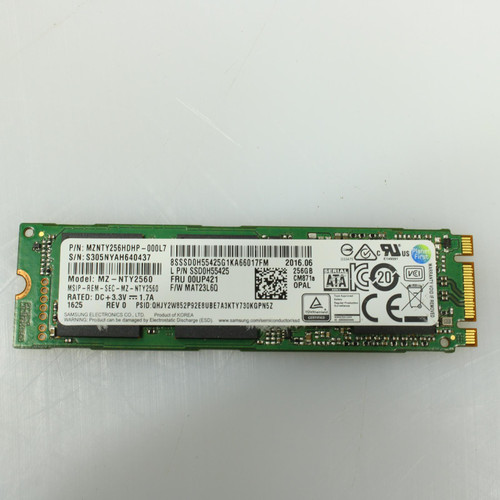 SAMSUNG MZ-NTY2560 256GB 2.5" NGFF SSD Solid State Drive A