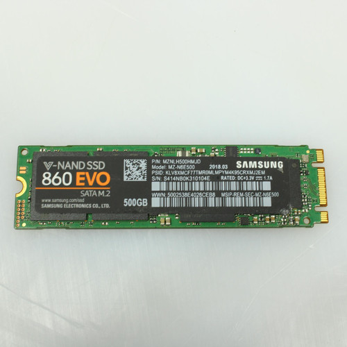 SAMSUNG 860 EVO MZ-N6E500 500GB M.2 NGFF SSD Solid State Drive A