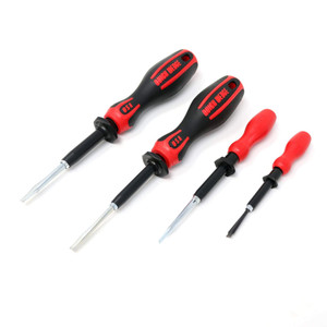 4 Piece Quick-Wedge Screw-holding Screwdriver Set (*Bonus Rack) 4 Piece Quick-Wedge Screw-holding Screwdriver Set (*Bonus Rack)