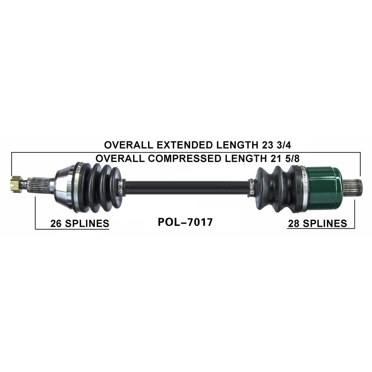 Wide Open Polaris Complete Axle POL-7017 - J&M ATV/UTV Supply of