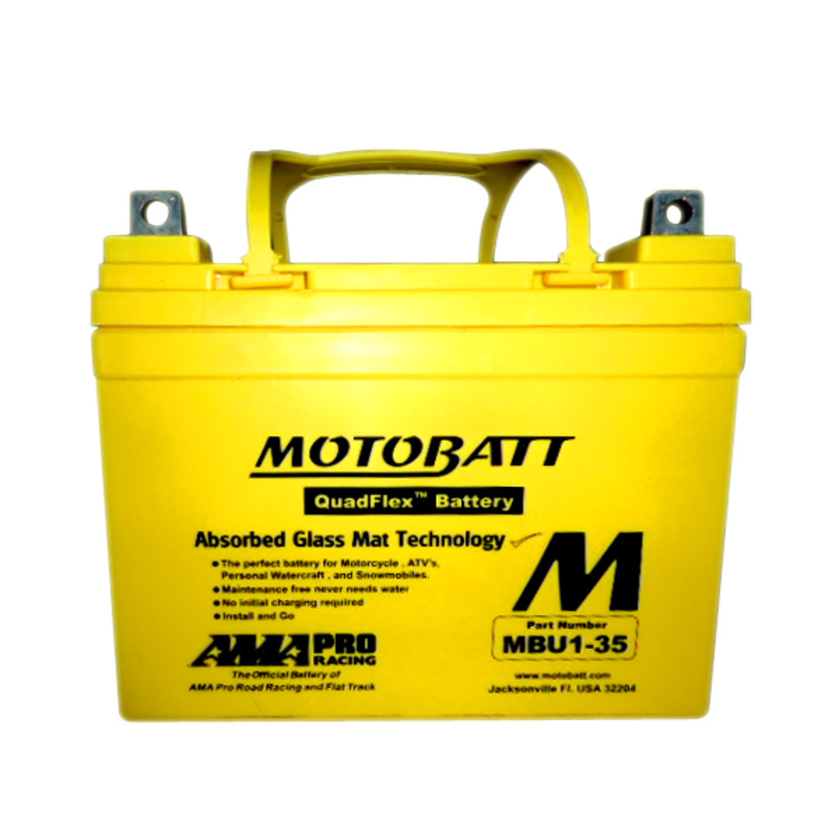 Motobatt 12V AGM Battery MBU135 J&M ATV/UTV Supply of TN, Inc
