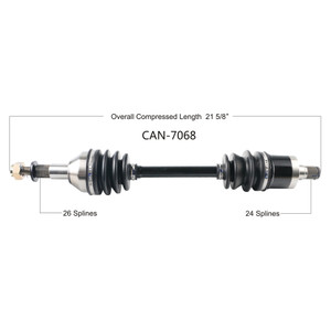 Wide Open Can-Am Complete Axle CAN-7068