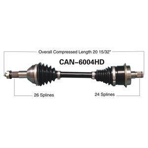 Wide Open Can-Am Complete HD Axle CAN-6004HD