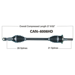 Wide Open Can-Am Complete HD Axle CAN-6006HD