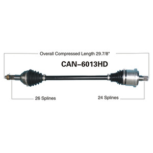 Wide Open Can-Am Complete HD Axle CAN-6013HD