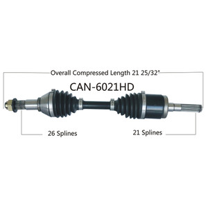 Wide Open Can-Am Complete HD Axle CAN-6021HD