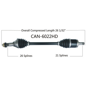Wide Open Can-Am Complete HD Axle CAN-6022HD