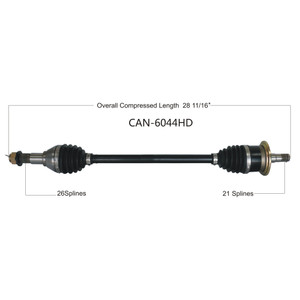 Wide Open Can-Am Complete HD Axle CAN-6044HD