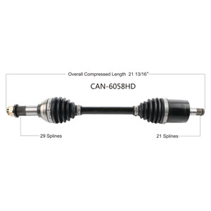 Wide Open Can-Am Complete HD Axle CAN-6058HD
