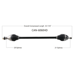 Wide Open Can-Am Complete HD Axle CAN-6060HD