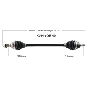 Wide Open Can-Am Complete HD Axle CAN-6063HD