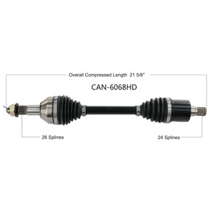 Wide Open Can-Am Complete HD Axle CAN-6068HD