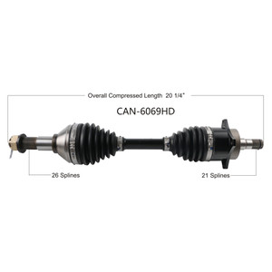 Wide Open Can-Am Complete HD Axle CAN-6069HD