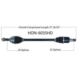 Wide Open Honda Complete HD Axle HON-6035HD