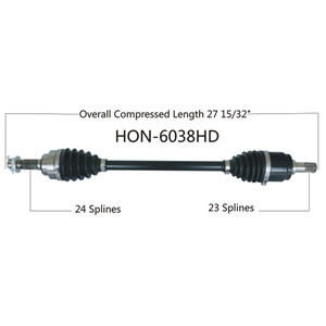 Wide Open Honda Complete HD Axle HON-6038HD