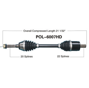 Wide Open Polaris Complete HD Axle POL-6007HD