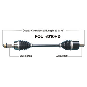 Wide Open Polaris Complete HD Axle POL-6010HD