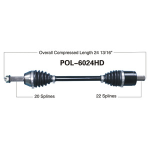 Wide Open Polaris Complete HD Axle POL-6024HD