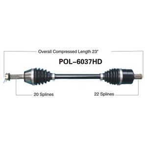 Wide Open Polaris Complete HD Axle POL-6037HD