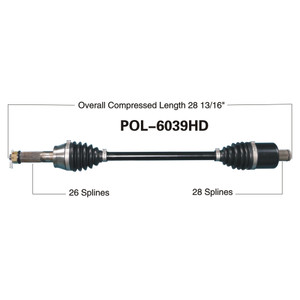 Wide Open Polaris Complete HD Axle POL-6039HD