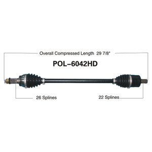 Wide Open Polaris Complete HD Axle POL-6042HD