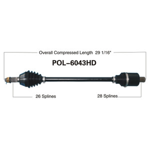 Wide Open Polaris Complete HD Axle POL-6043HD
