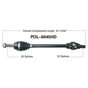 Wide Open Polaris Complete HD Axle POL-6045HD