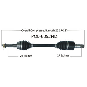 Wide Open Polaris Complete HD Axle POL-6052HD