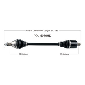 Wide Open Polaris Complete HD Axle POL-6060HD