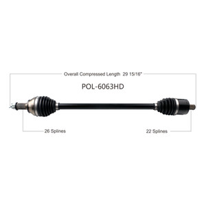 Wide Open Polaris Complete HD Axle POL-6063HD