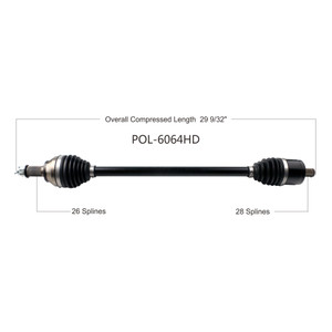 Wide Open Polaris Complete HD Axle POL-6064HD