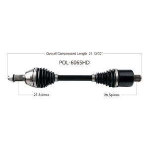 Wide Open Polaris Complete HD Axle POL-6065HD