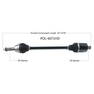 Wide Open Polaris Complete HD Axle POL-6071HD