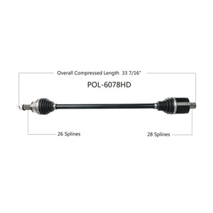 Wide Open Polaris Complete HD Axle POL-6078HD