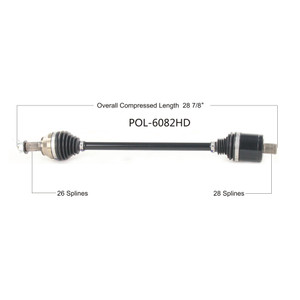 Wide Open Polaris Complete HD Axle POL-6082HD