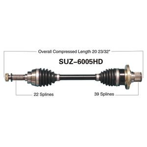 Wide Open Suzuki Complete HD Axle SUZ-6005HD