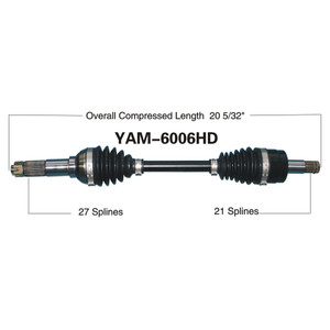 Wide Open Yamaha Complete HD Axle YAM-6006HD