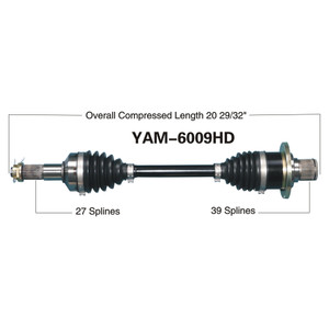 Wide Open Yamaha Complete HD Axle YAM-6009HD