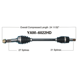 Wide Open Yamaha Complete HD Axle YAM-6022HD