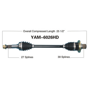 Wide Open Yamaha Complete HD Axle YAM-6026HD