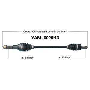 Wide Open Yamaha Complete HD Axle YAM-6029HD