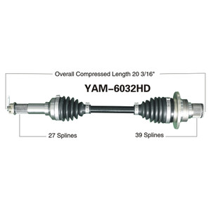 Wide Open Yamaha Complete HD Axle YAM-6032HD