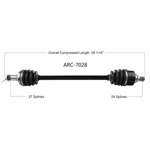 Wide Open Arctic Cat Complete Axle ARC-7028
