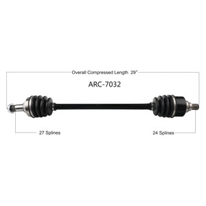 Wide Open Arctic Cat Complete Axle ARC-7033 - J&M ATV/UTV Supply
