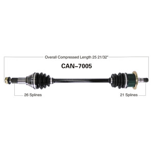 Wide Open Can-Am Complete Axle CAN-7005