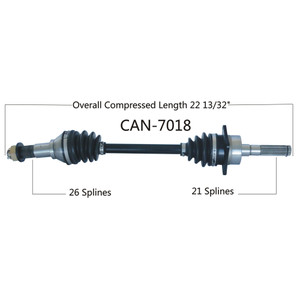 Wide Open Can-Am Complete Axle CAN-7018