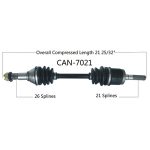 Wide Open Can-Am Complete Axle CAN-7021